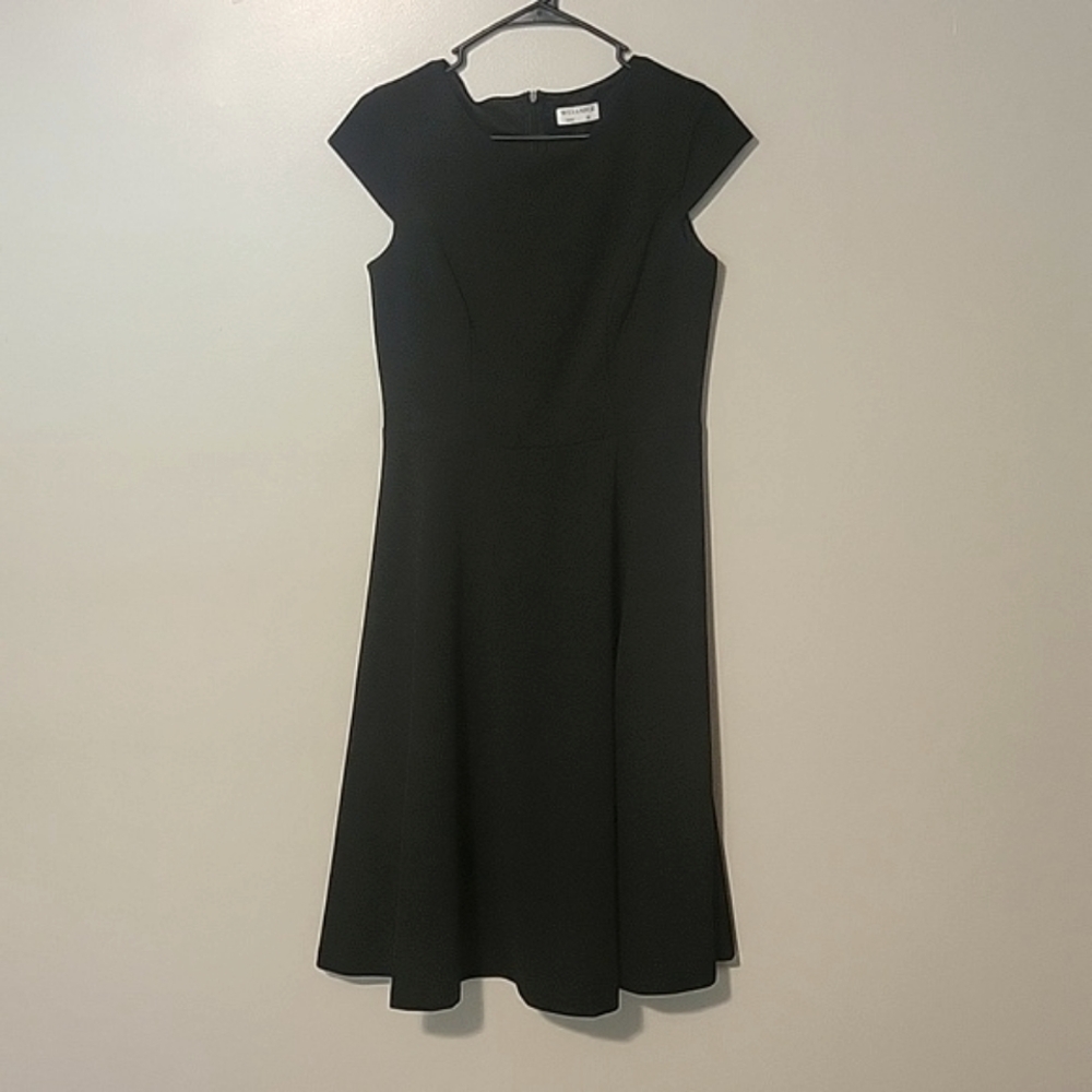 Wellnice Cap Sleeve Midi Dress Black Womens‎ Medium